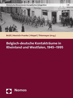 cover image of Belgisch-deutsche Kontakträume in Rheinland und Westfalen, 1945-1995